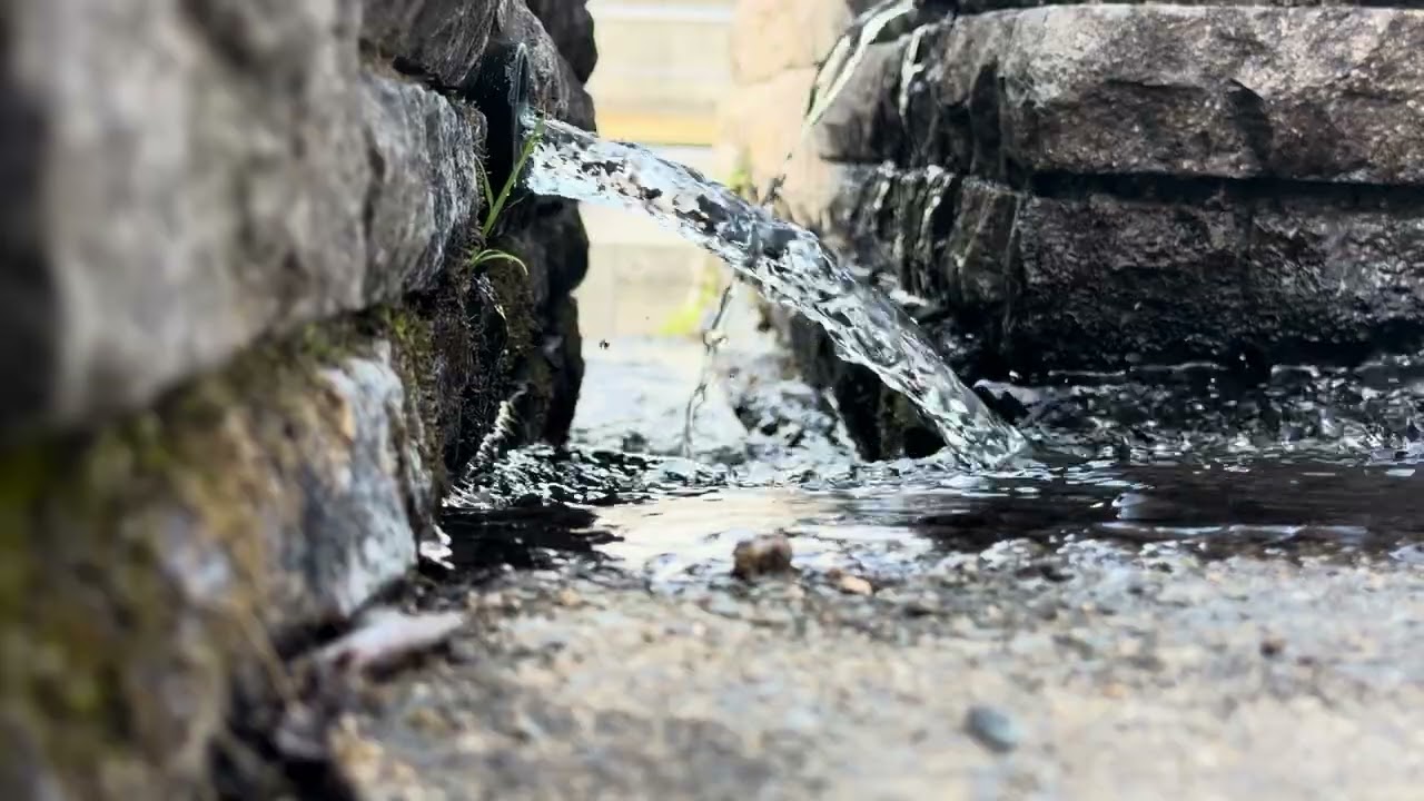 Peace of mind. Natural water flow sound.