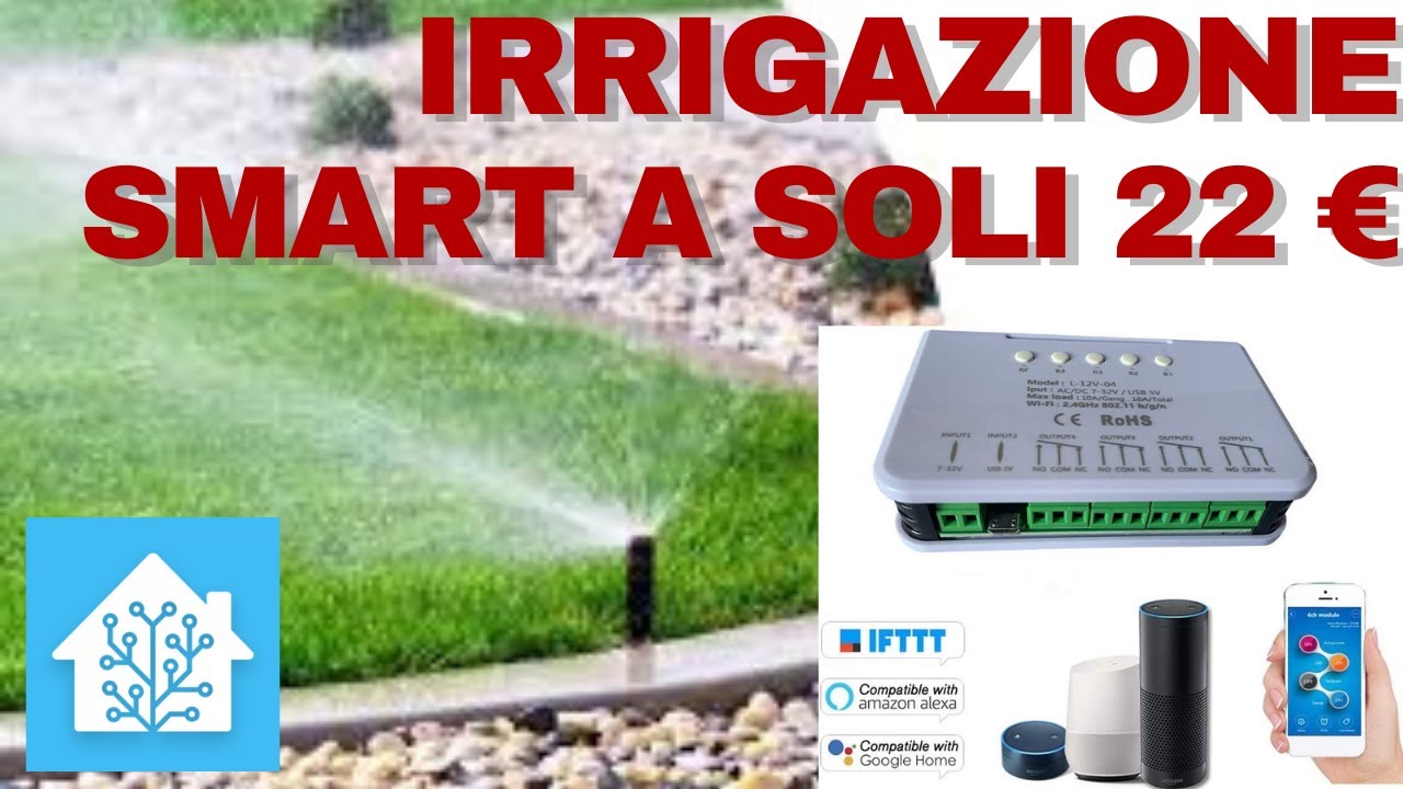 Irrigazione giardino domotica fai da te da cellulare - HOME ASSISTANT - eWeLink