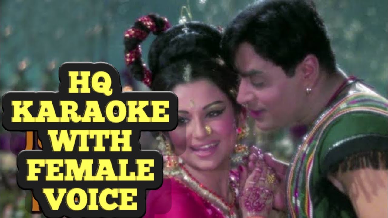Aaj Toh Junli Raat Ma Karaoke with Female Voice | Lata Mangeshkar,&nbsp;Mohammed Rafi | Talash (1969)