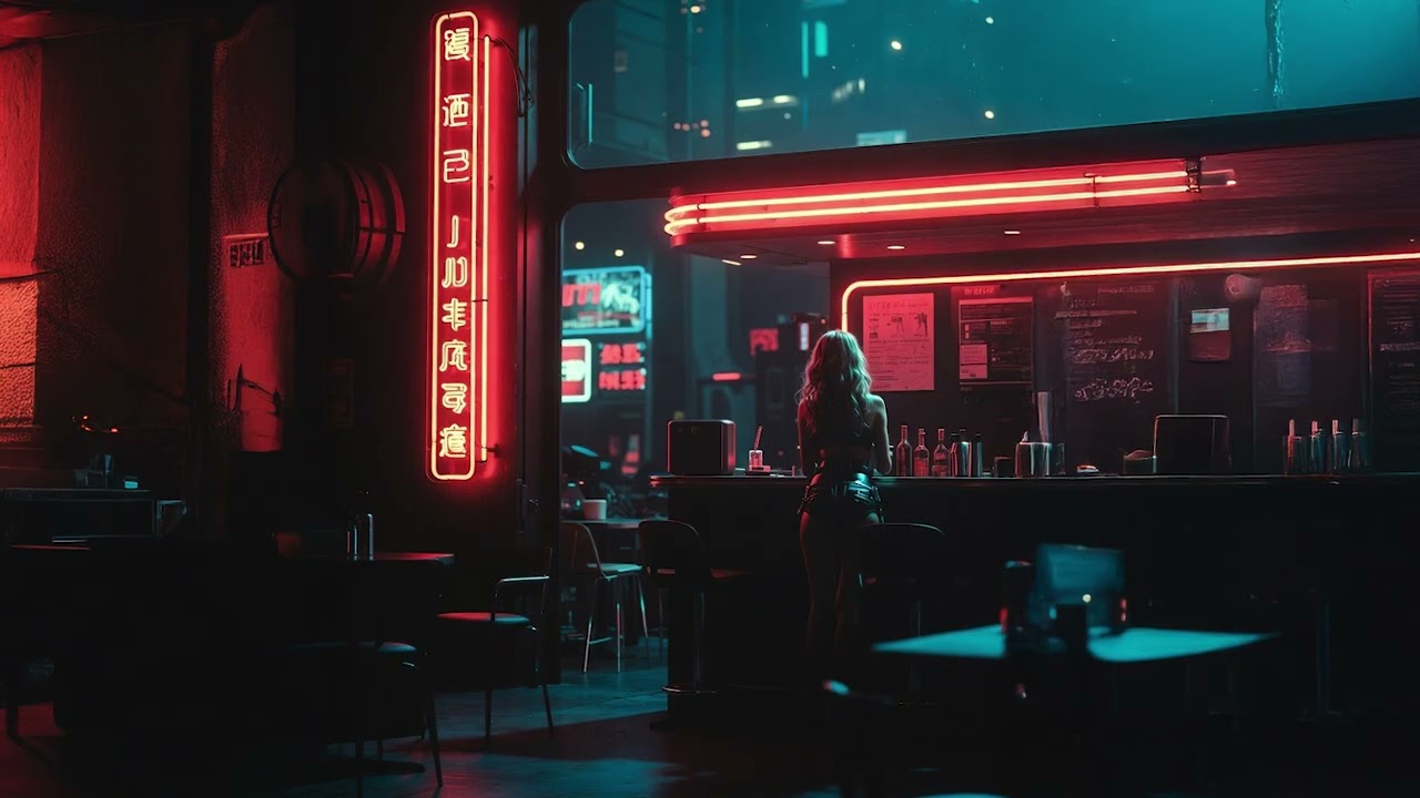 Neon Pub 2049: 6 Hours of Futuristic Ambient for Deep Relaxation [QUICK SLEEP]