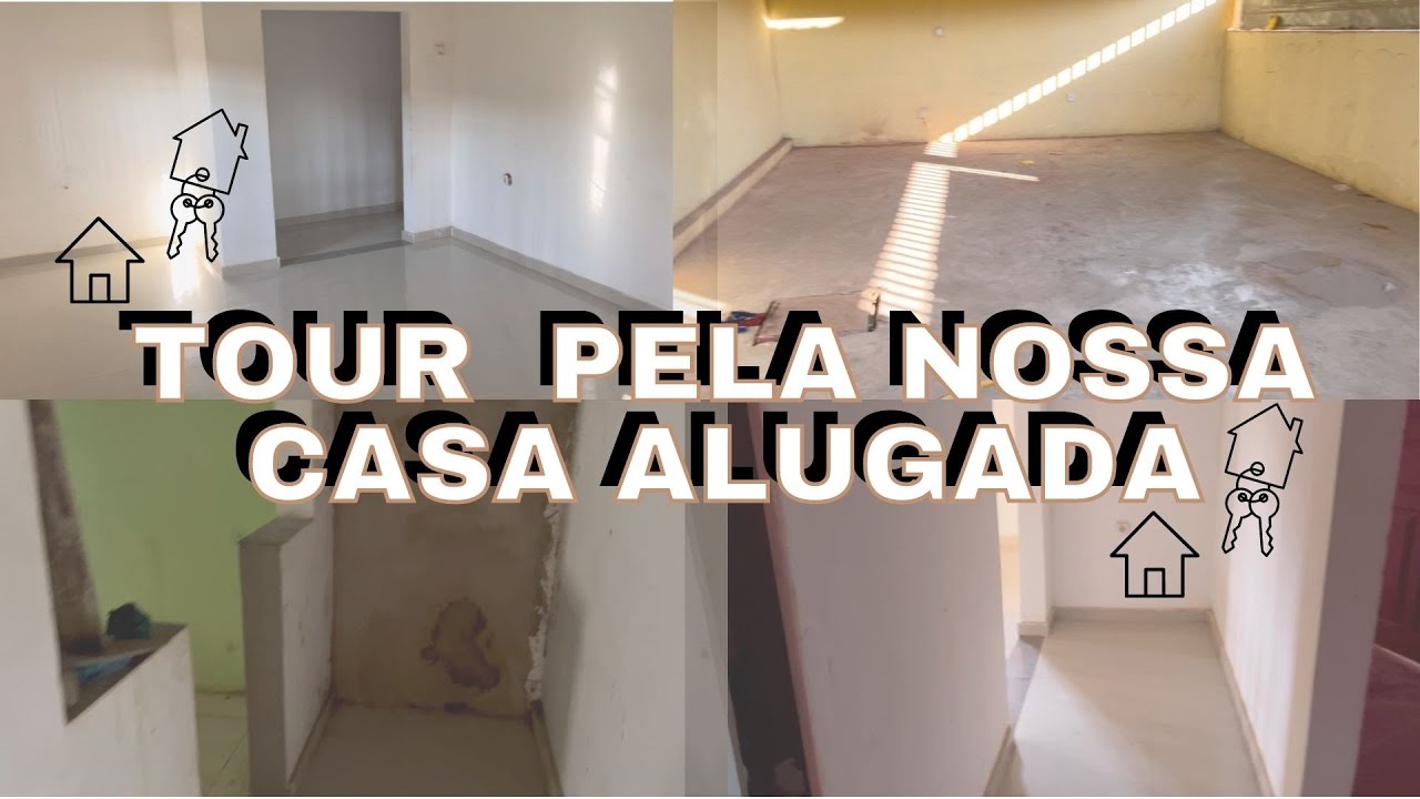 TOUR PELA NOSSA CASA ALUGADA em Angola/Luanda | mostrei o estado atual, ainda vamos fazer obras 🏠🚧