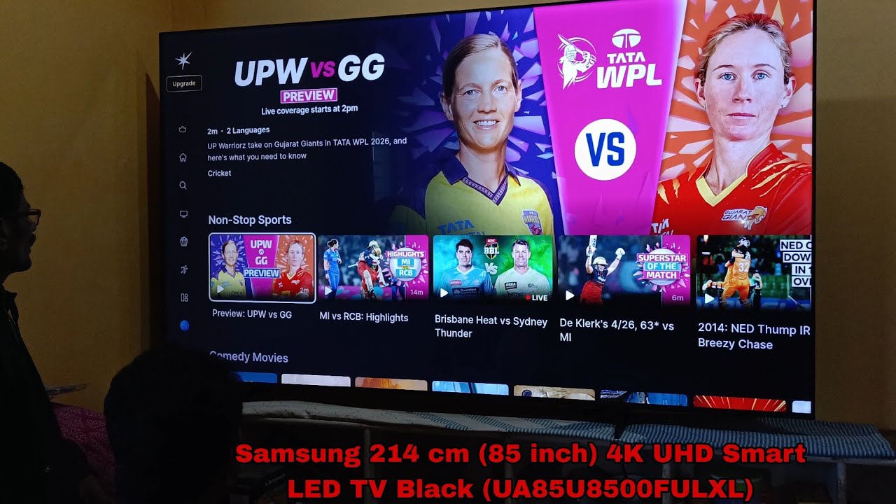Samsung 214 cm (85 inch) 4K UHD Smart LED TV Black (UA85U8500FULXL) voice command ! 🥰