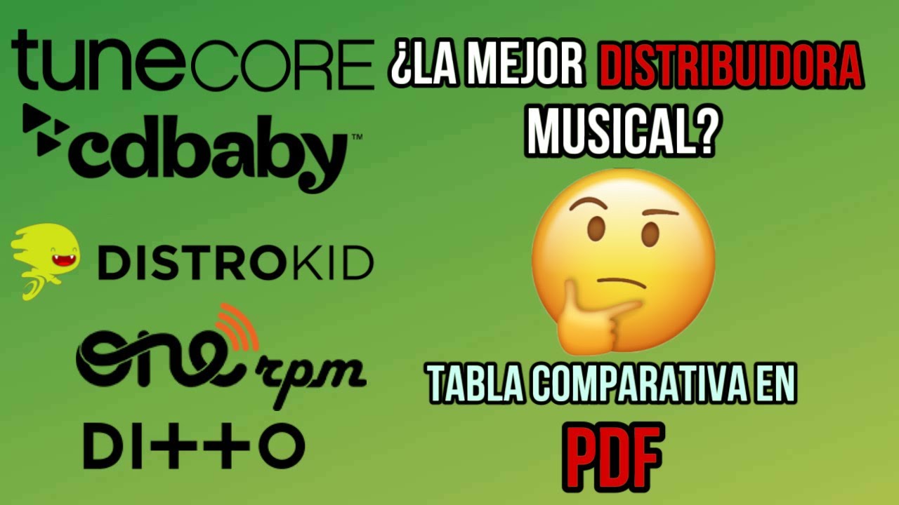 Mejores DISTRIBUIDORAS MUSICALES 2024, ¿CUAL es la MEJOR? Comparativa