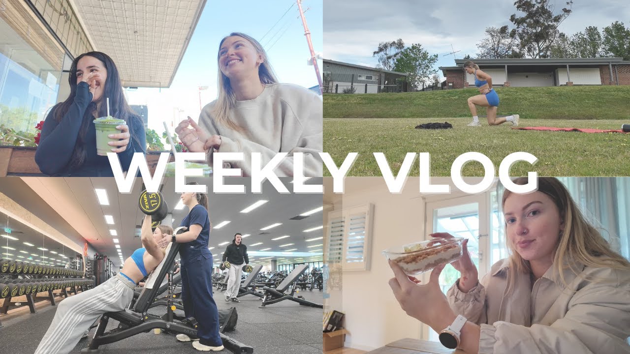 WEEKLY VLOG | Trying matcha, announcement, hiit workout & biscoff overnight weetbix