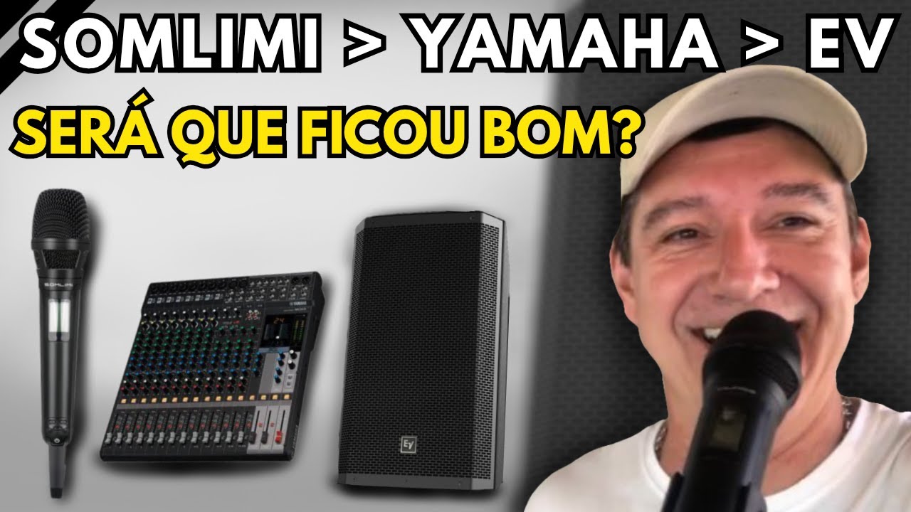 🔥🎤DESAFIO: O MELHOR SOM PORTÁTIL com SOMLIMI, Yamaha MG12XU e EV ZLX 12!