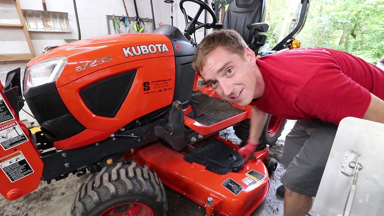 Kubota BX23S Mower Deck Install