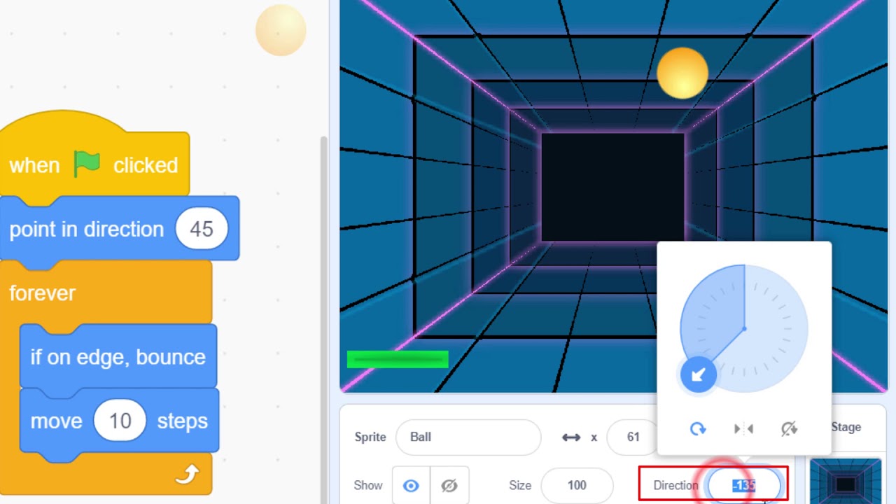 Базовая игра в понг — Scratch Projects 2021