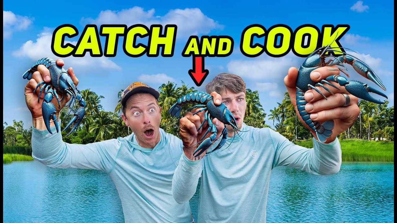 TRAPPING and COOKING GIANT BLUE BUGS in MEXICO! ( Catch Clean Cook)