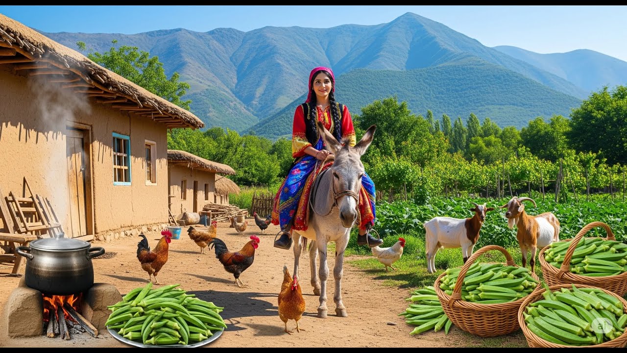 Village Life In Iran: Amazing Cooking & Donkey Riding