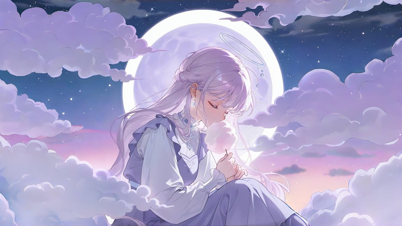 Marshmallow Moon🌙☁️ | Relaxing Instrumental Background Music for Study, Work & Sleep 放鬆純音樂/讀書/工作/睡眠