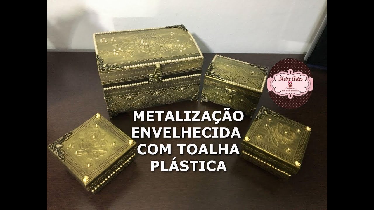 METALIZAÇÃO ENVELHECIDA | MEIRE ARTES