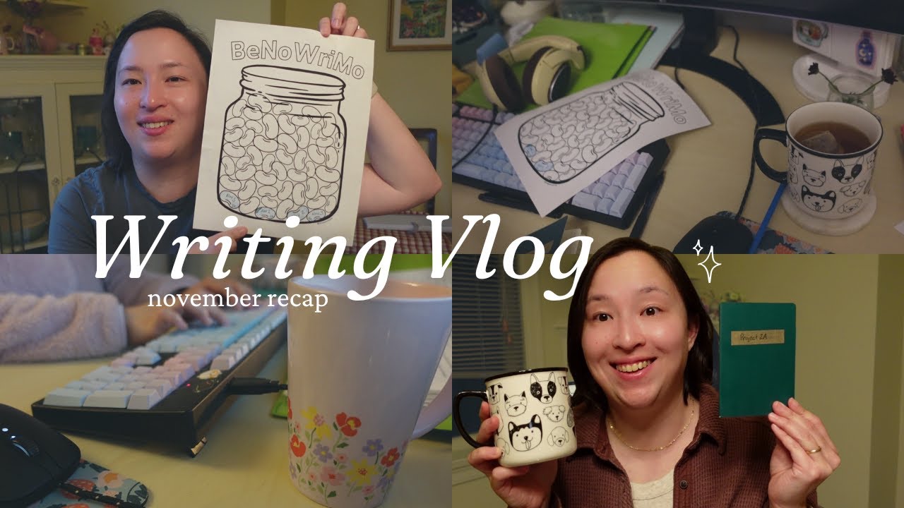 November writing challenge and rewriting my first novel 🖋✨ An honest writing vlog