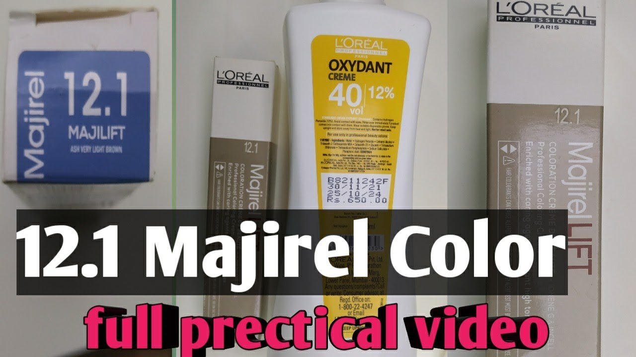 12.1 Majirel Hair color/Majelift tube /loreal Majirel color /full Toutrial