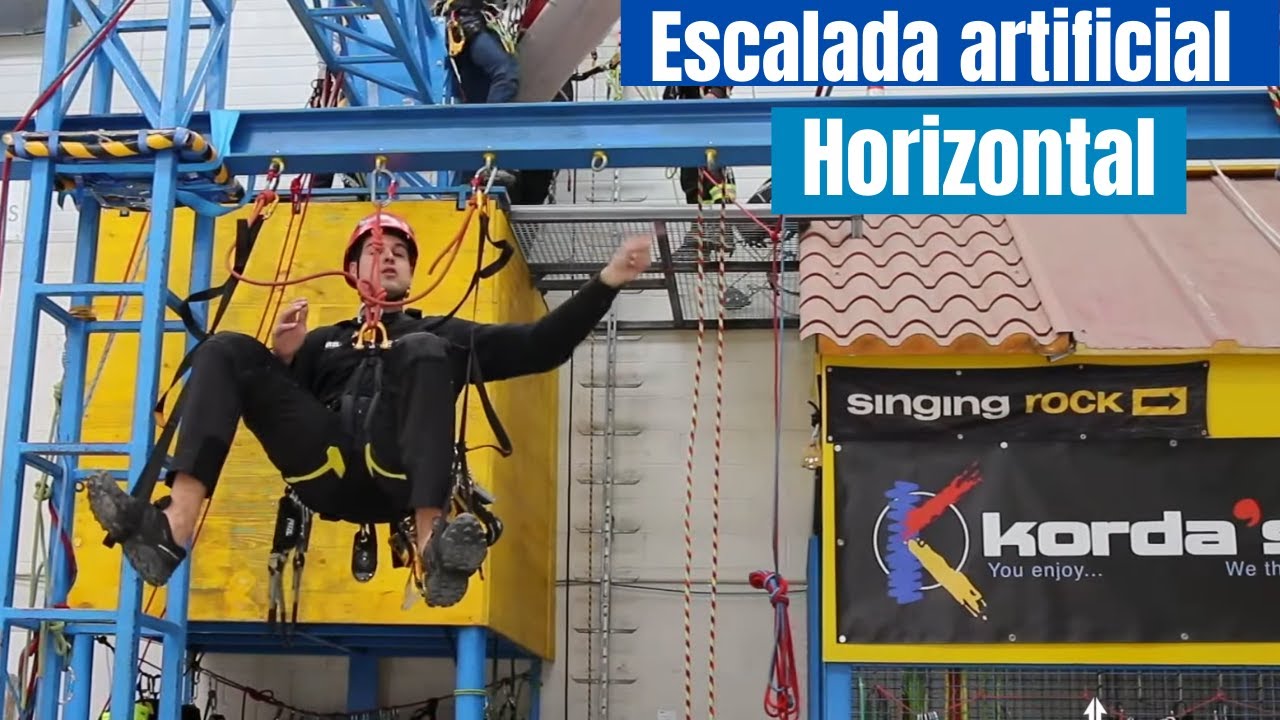 IRATA nivel 1: Escalada artificial horizontal