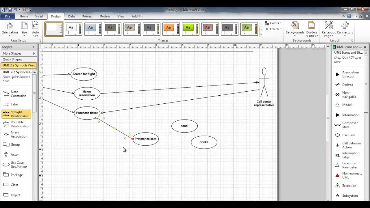 Use case diagram using visio 2010