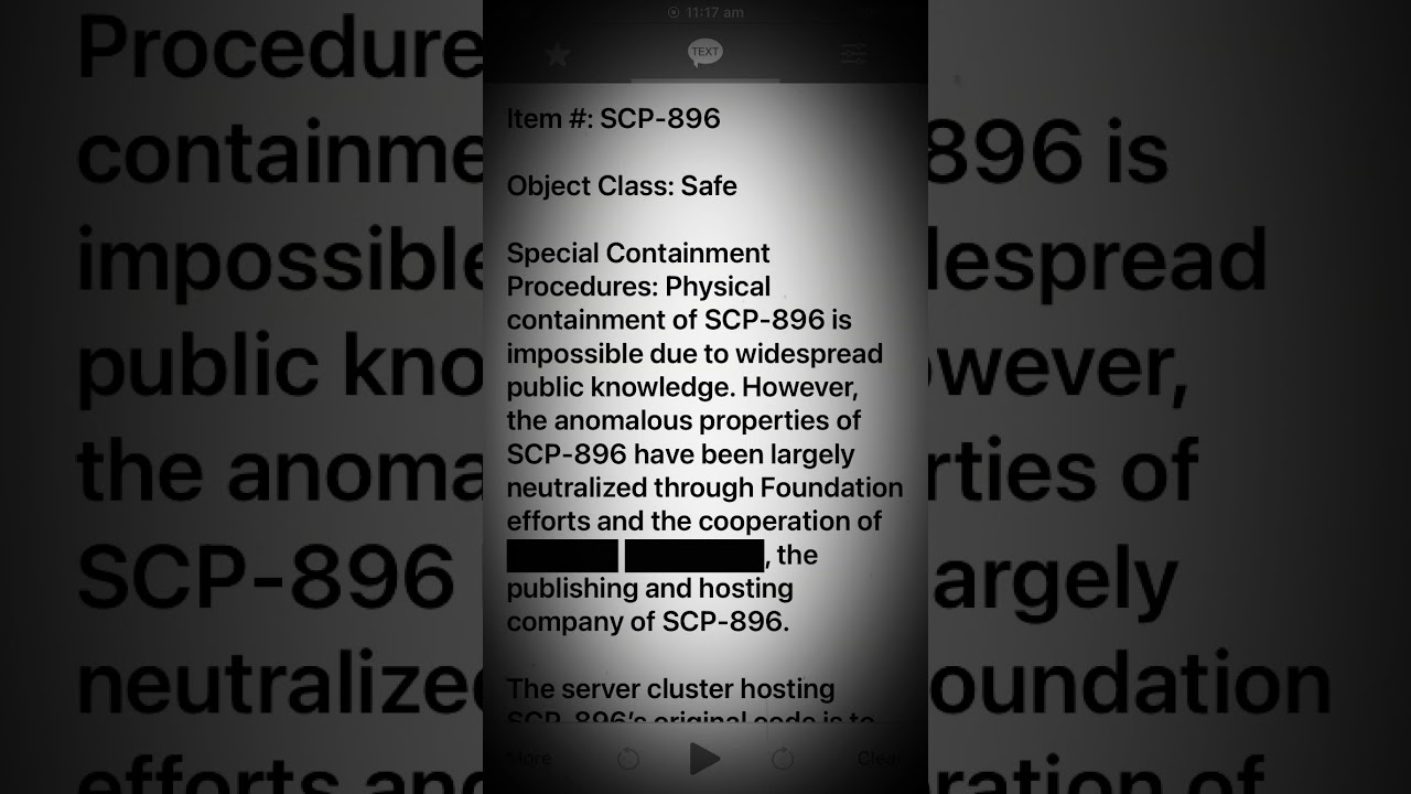 Scp 896 Online Role Playing Game