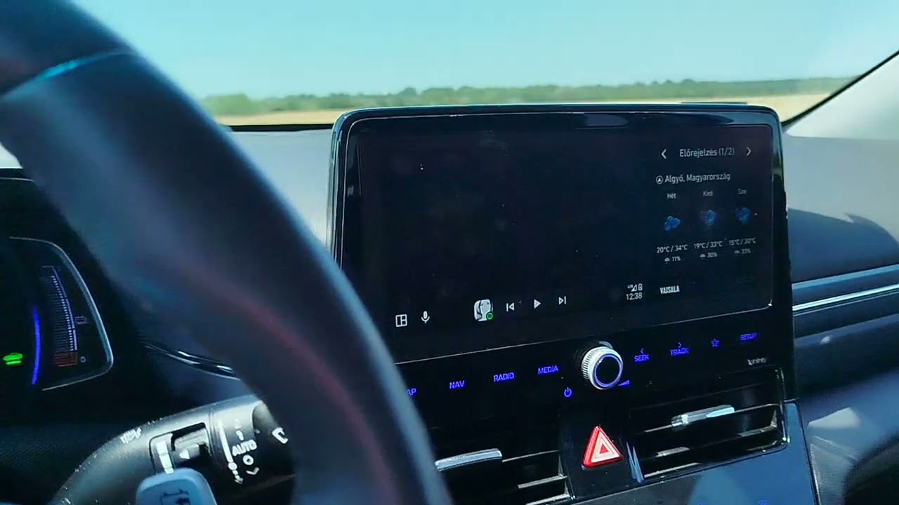 Hyundai IONIQ 38 kWh - 110 km/h autópályás fogyasztás