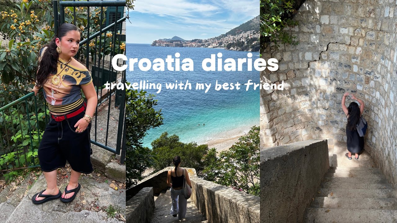 dubrovnik diaries 🌺 exploring Croatia, hidden beach, tanning, drinking aperol spritz 🥂