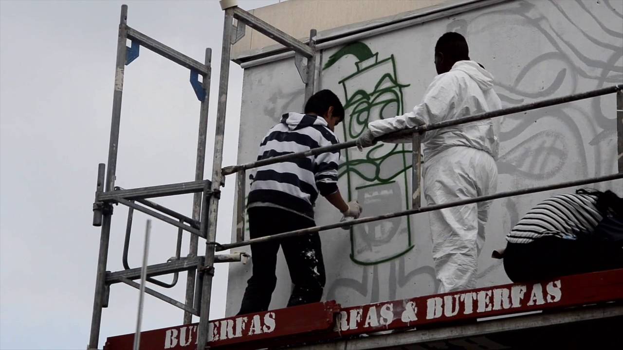 Graffiti mit Darco_Klasse 9g,  Stadtteilschule Stellingen, Hamburg, 2016