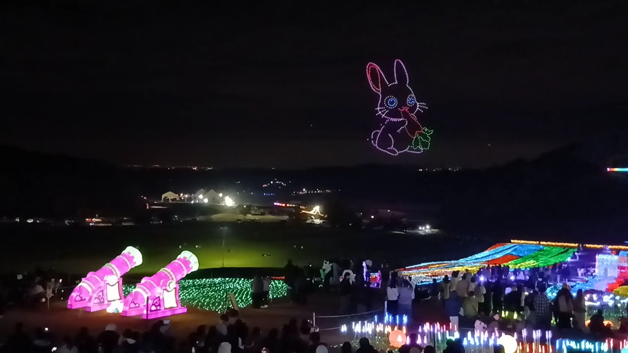 東京ドイツ村ドローンショー(2025/11/29)