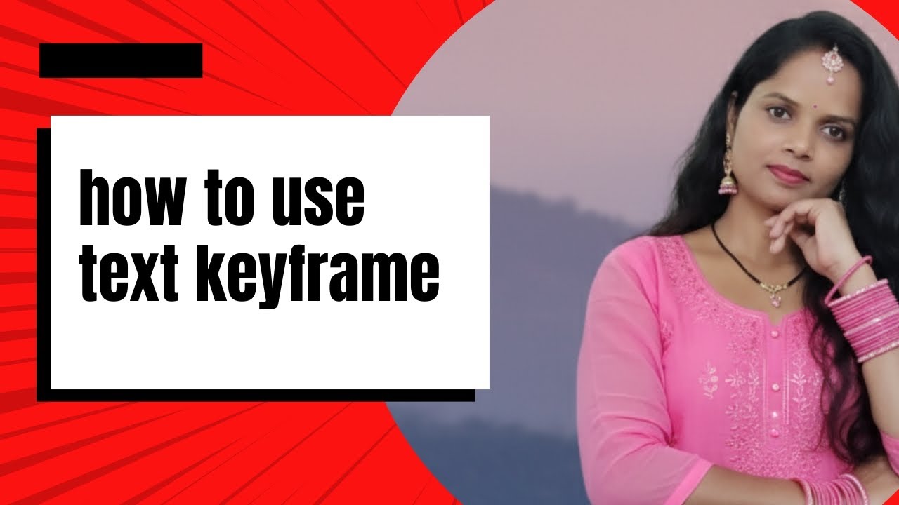 How to use text keyframe