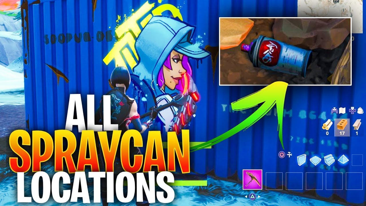 Find Lost Spraycans - ALL SPRAYCAN LOCATIONS (Spray & Pray Mission Challenge Guide!)