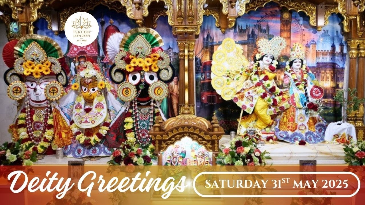 Deity Greetings | Guru Puja | Monthly Sankirtan Festival Class by HG Govind Krsna Das - 31.05.2025