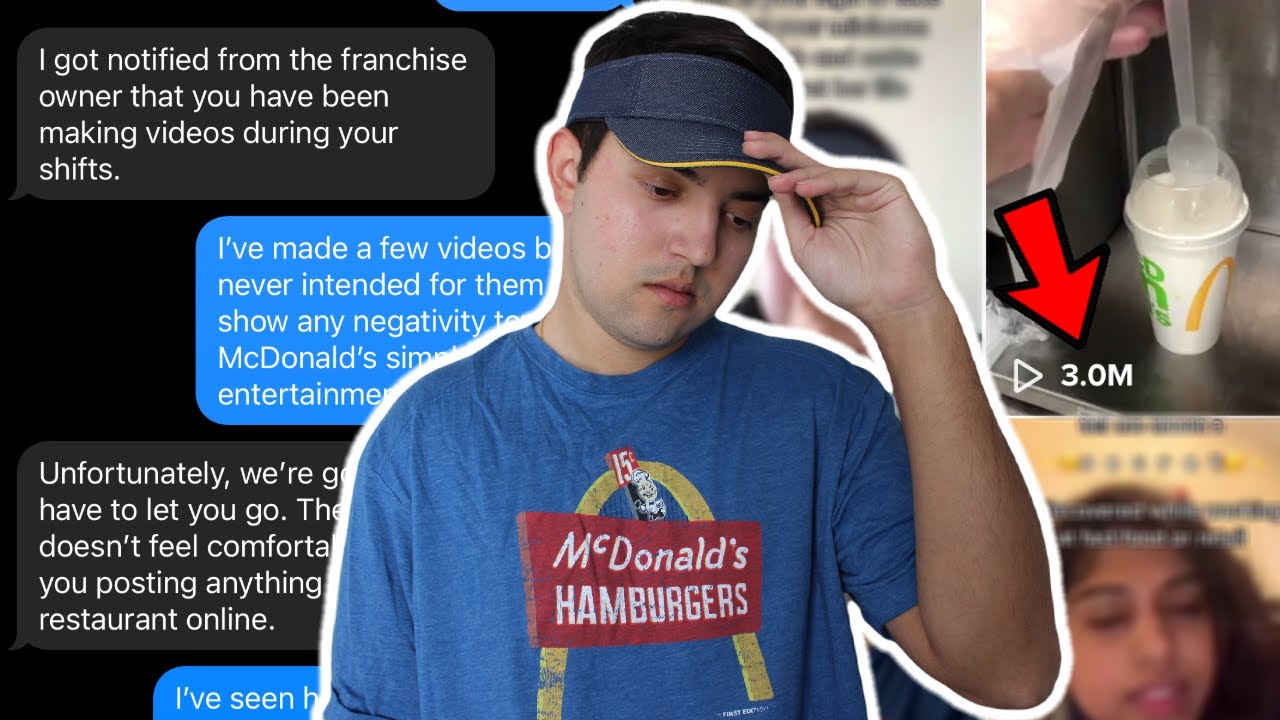 I Got Fired From McDonalds For Going TikTok VIRAL
