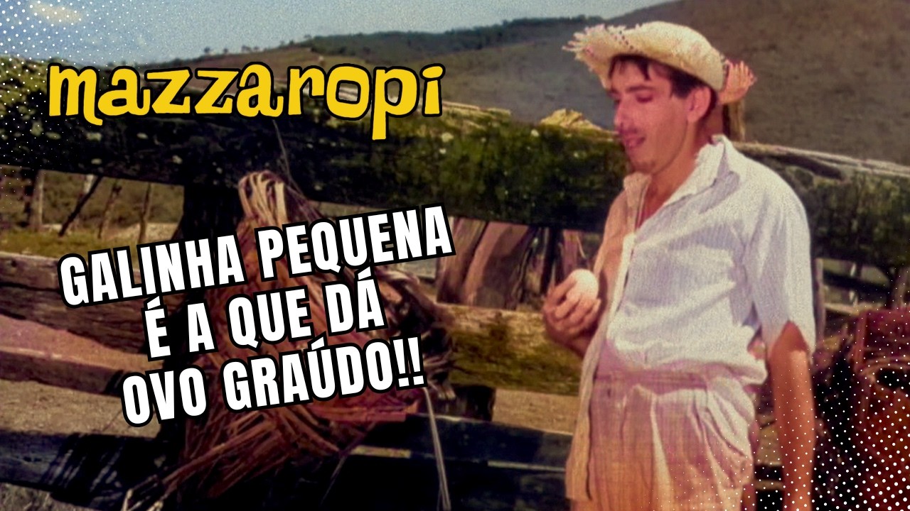 Cenas Mazzaropi - Pequenas Galinhas, GRANDES OVOS! 😂 Jeca em Cenas do filme Candinho