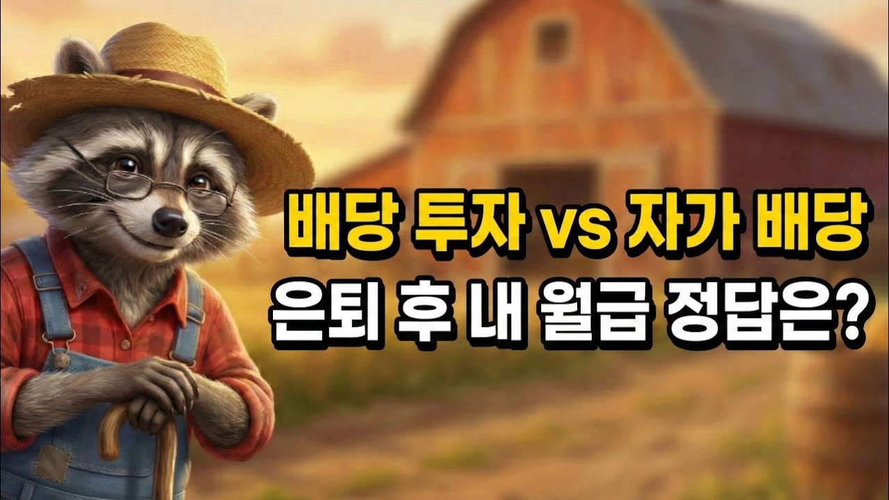 ​배당 투자 vs 자가 배당, 은퇴 후 내 월급으로 무엇이 더 유리할까?