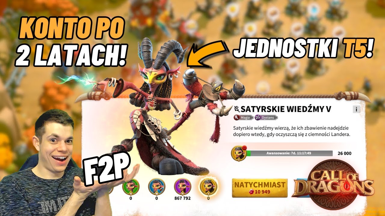 F2P przez 2 lata! Da się grać bez płacenia? Co osiągnąłem? - Call of Dragons