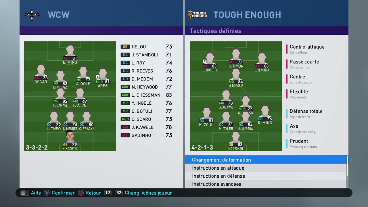 5ème journée de la WSF D1 Tasty Crousty 2025-2026 : WCW - TOUGH ENOUGH