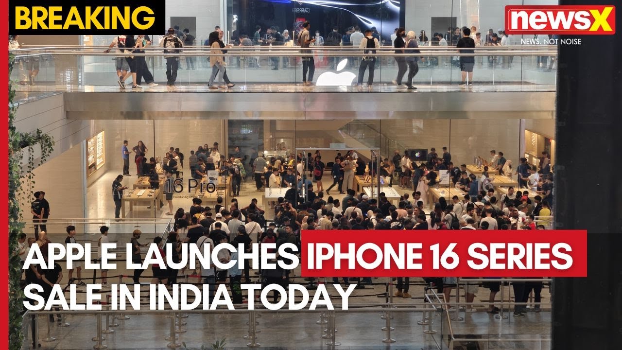 Apple Launches iPhone 16 Series Sale in India Today | NewsX Ground Coverage From Mumbai | Exclusive
