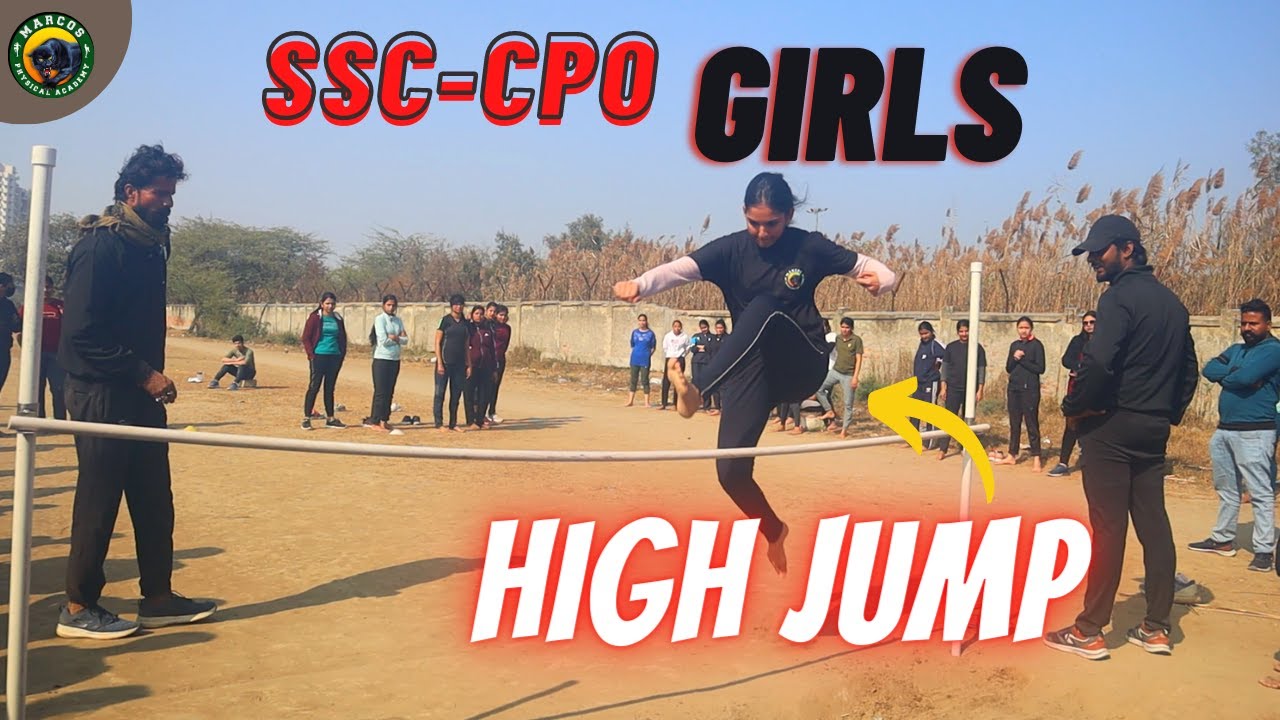 SSC CPO Girls High jump #training || High jump #tips || #mistakes in high jump .