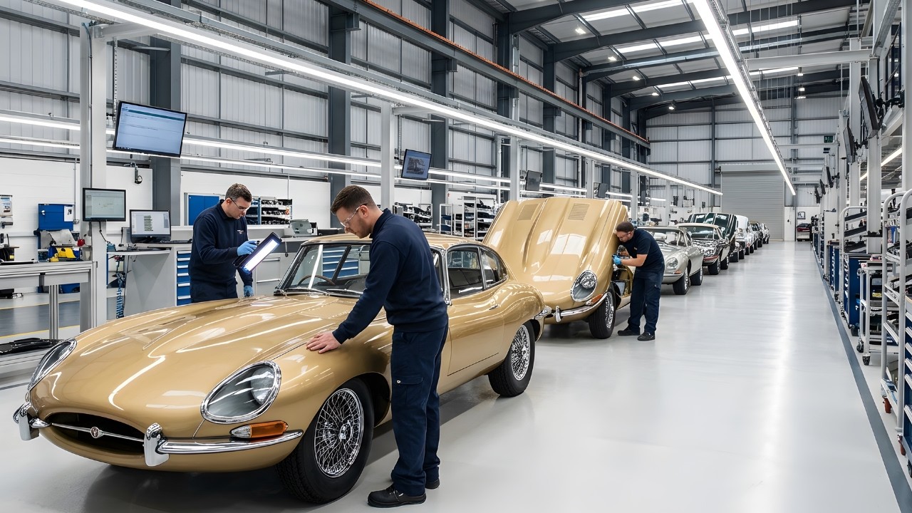 Inside the 1961 Jaguar E Type Factory How Britain Built a Golden Sports Car Icon