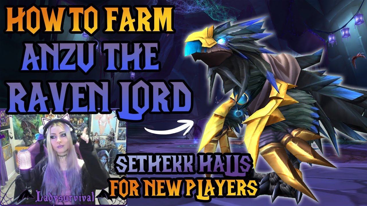 How to Run Sethekk Halls for Anzu the Raven Lord Mount! 🖤💙 Noob Friendly Mount Guide