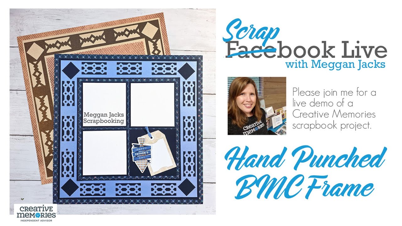 Hand Punched BMC Frame Scrapbook Layout