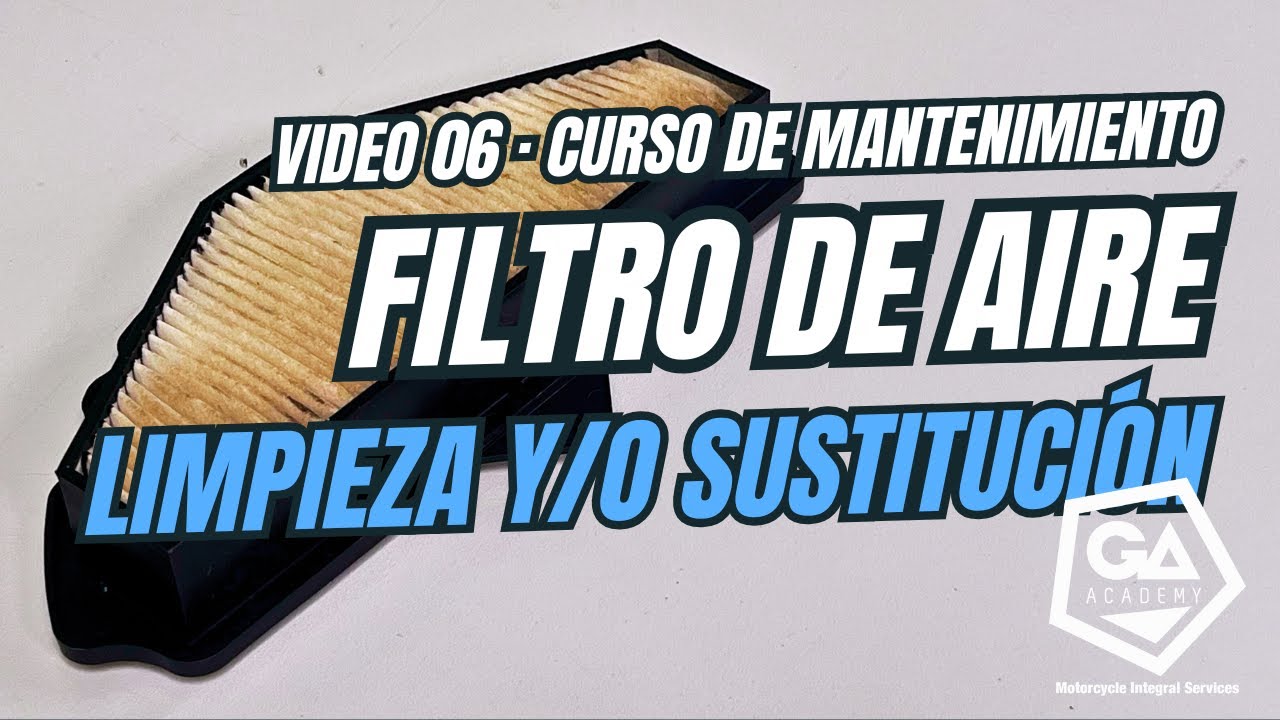 Video #6   Cambio de filtro de aire moto