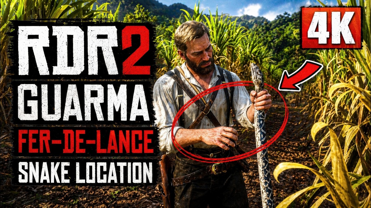 ► RDR2 - Fer-de-Lance snake location on GUARMA - 4K RTX 3080Ti [ULTRA]