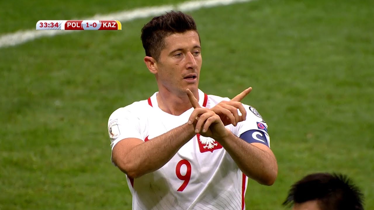 Robert Lewandowski vs Kazakhstan Home HD 1080i (04/09/2017) by 1900FCBFreak
