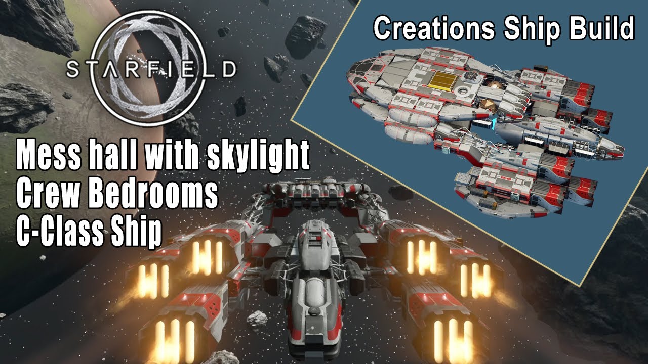 Starfield Class C Ship with Crew Bedrooms