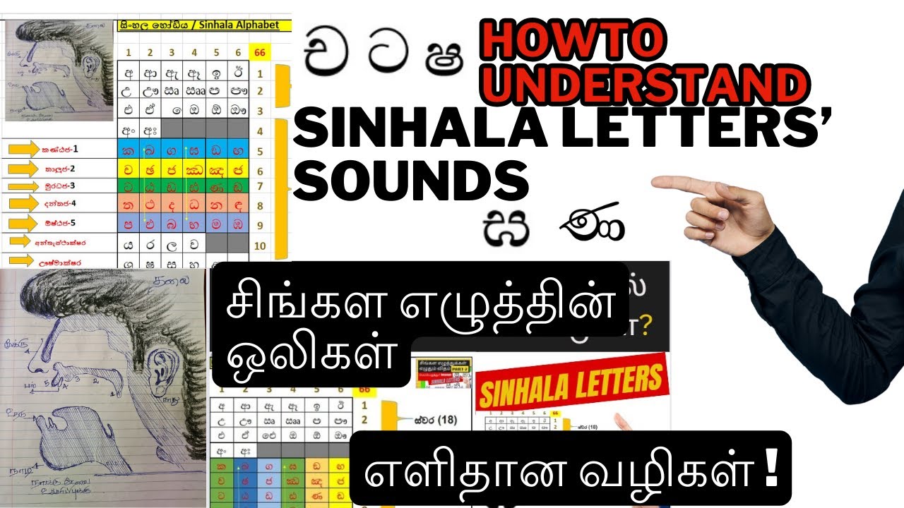 How to find Sinhala letters easily by sound  ஒலியை வைத்து சிங்கள எழுத்தினை கண்டுபிடிக்க எளிதான வழி