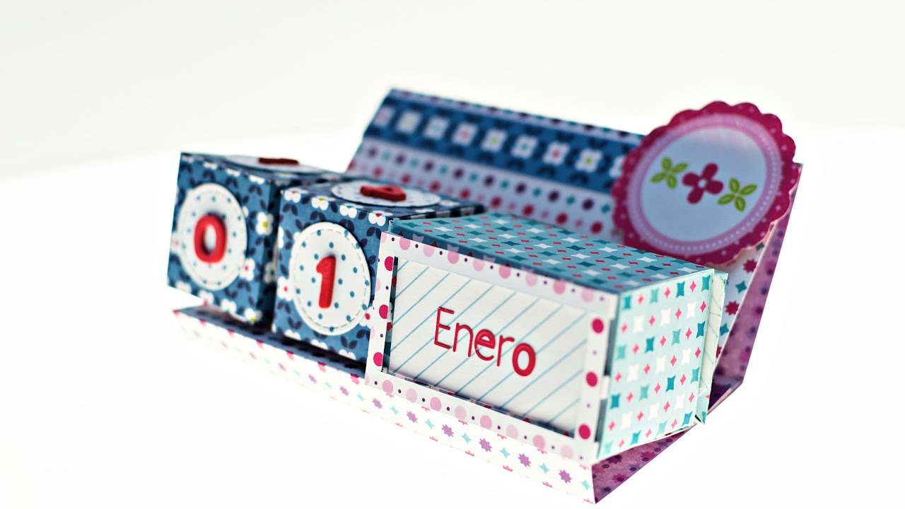 Cómo hacer un calendario perpetuo en 4 pasos | SCRAPBOOKING fácil y paso a paso