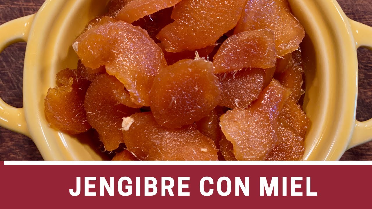 Jengibre Confitado con Miel sin Azúcar | The Frugal Chef