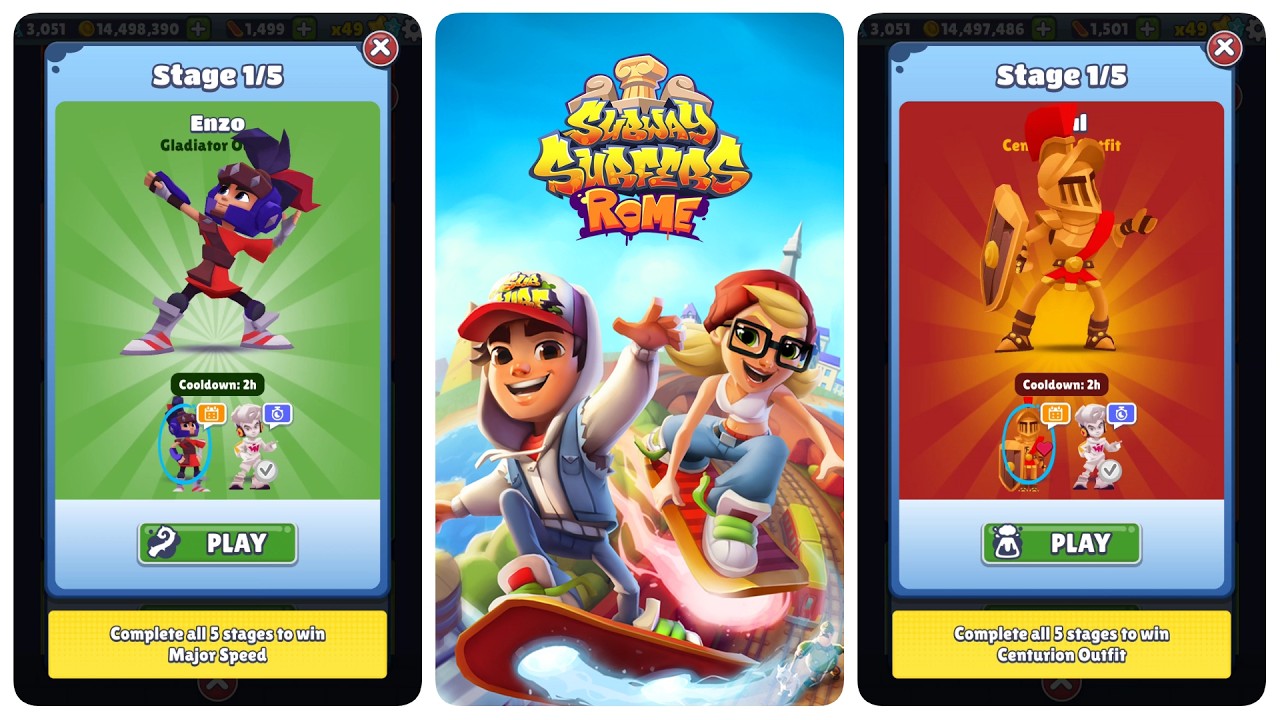 Subway Surfers Rome 2026 | Специальное испытание: нашествие растений против пола из лавы