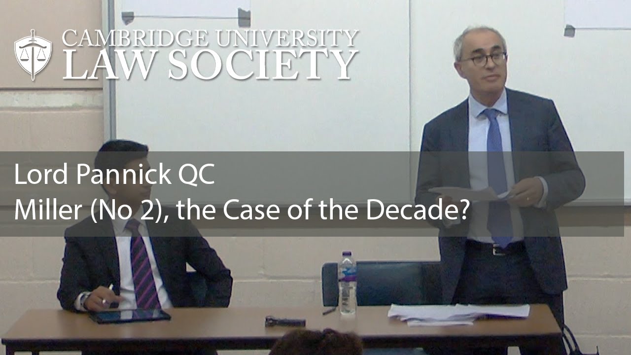 Miller (No 2), the Case of the Decade?: CULS Lecture