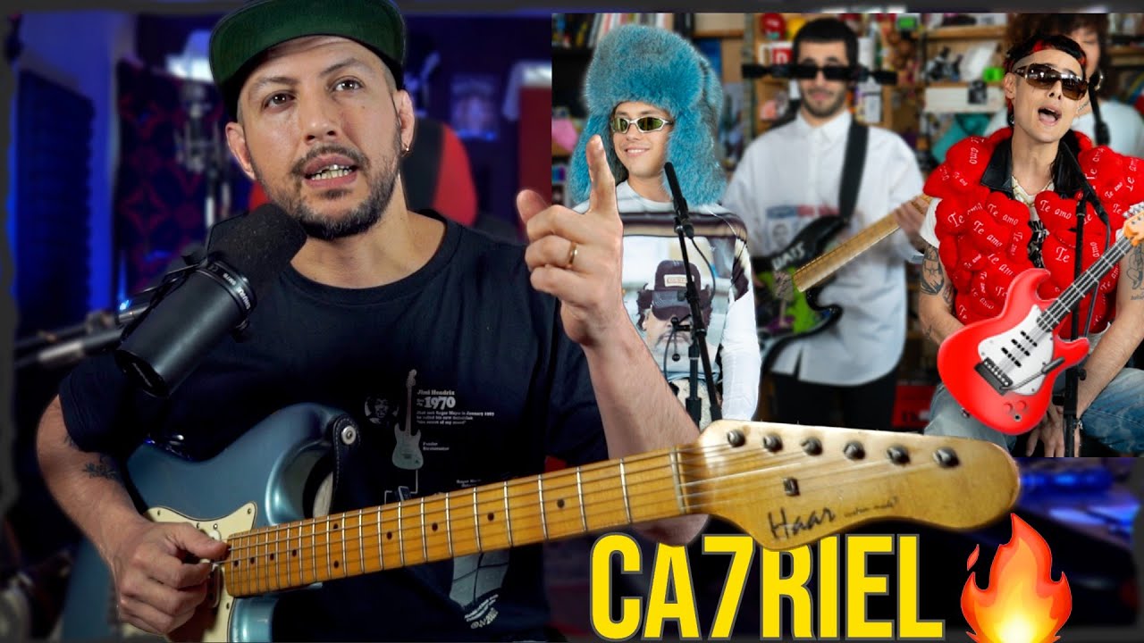 Guitarra de Ca7riel en el Tiny Desk con Paco Amoroso 🎸🚀