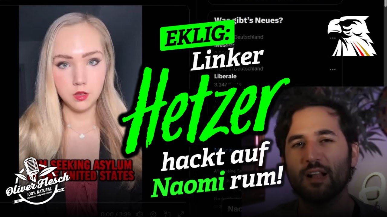 Widerlich: Linker Hetzer verbreitet L&uuml;gen &uuml;ber Naomi Seibt! |&nbsp;Reaktion
