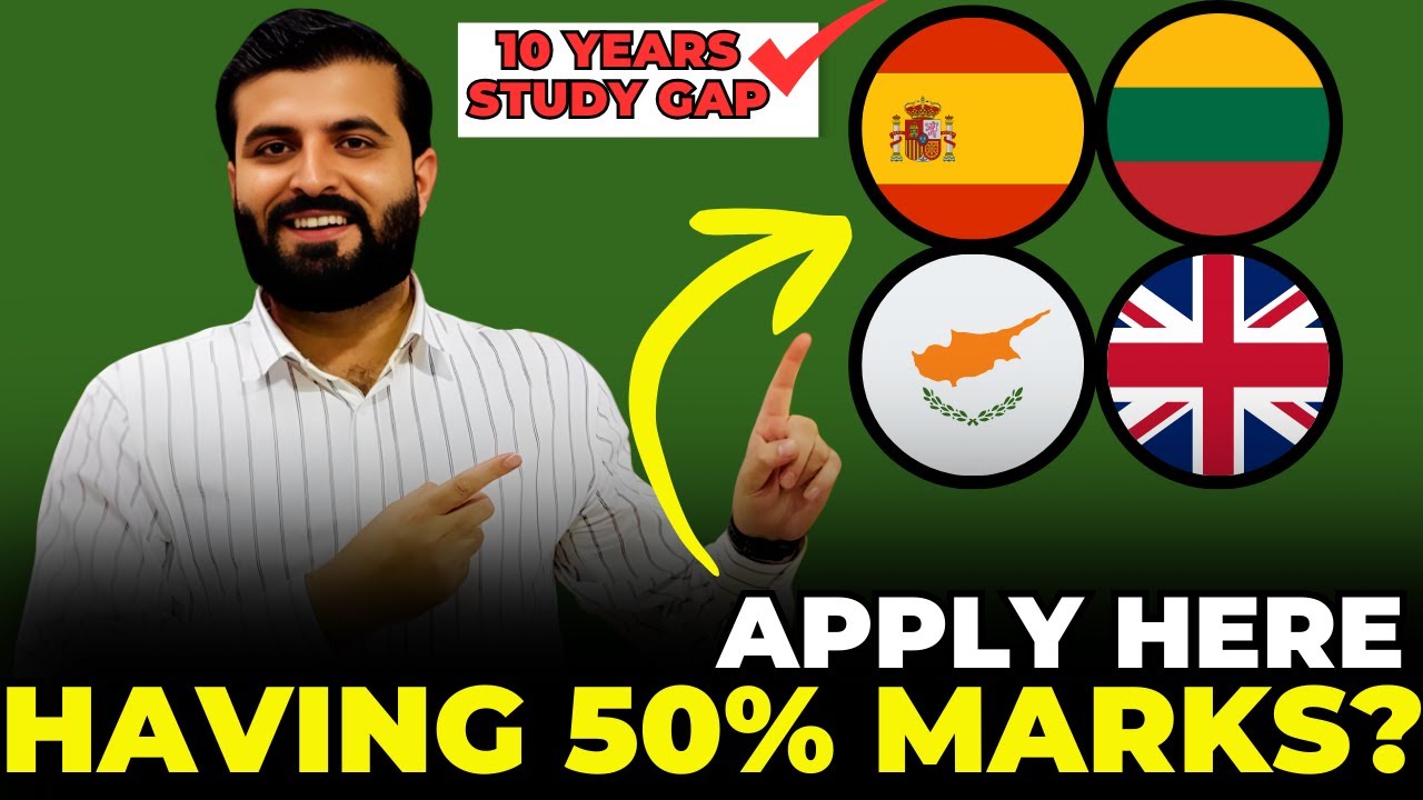 Having Low Marks? Study in Europe with 50% | 10 Year Study Gap Accepted!