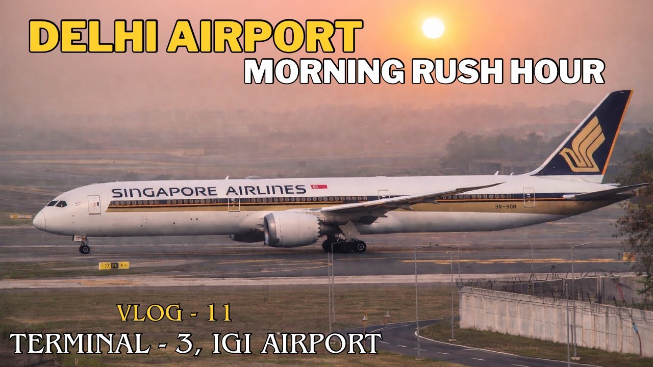 Ultimate Plane Spotting at Delhi Airport! ✈️ | Morning Rush at IGI T3 | Vlog - 11 